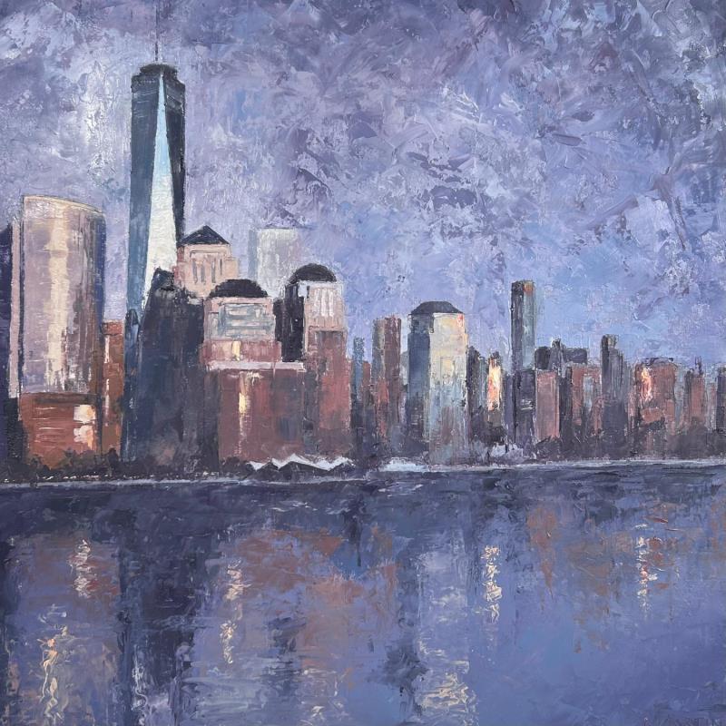 Gemälde New Amsterdam von Martin Laurent | Gemälde Figurativ Urban Öl