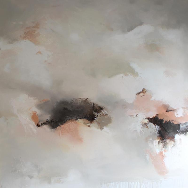 Painting profite de la magnificence de ce qui est  by Dumontier Nathalie | Painting Abstract Minimalist Oil