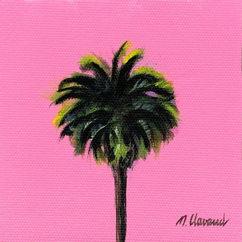 Painting PALMSCAPE by Clavaud Morgane | Painting Figurative Landscapes Architecture Minimalist Acrylic