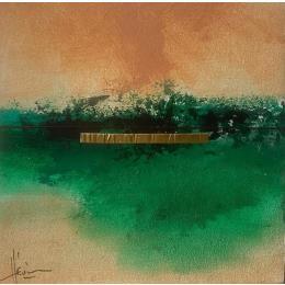 Peinture Abstraction #1988 par Hévin Christian | Tableau Abstrait Acrylique Minimaliste