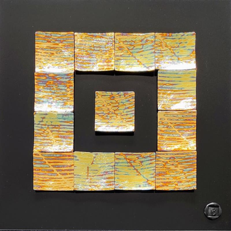 Painting Porto Alegre by Bauquel Véronique | Painting Abstract Minimalist Gluing