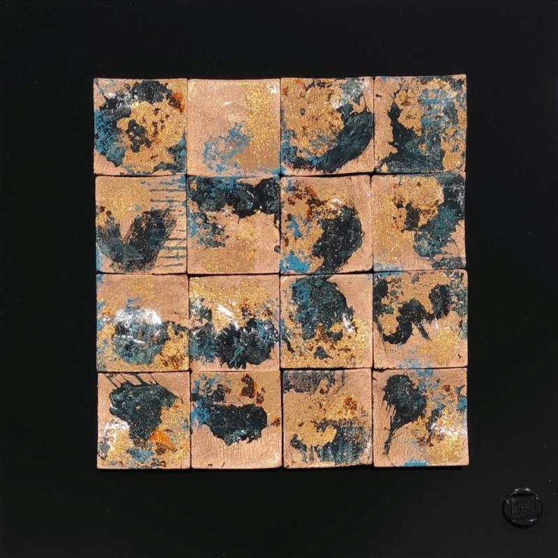 Painting Florence by Bauquel Véronique | Painting Abstract Minimalist Gluing