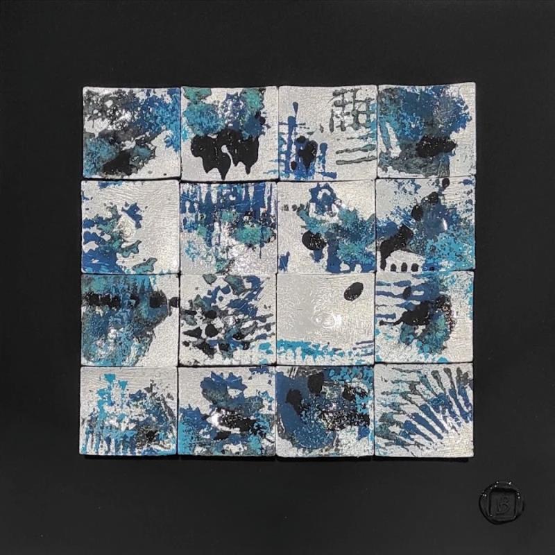 Painting Ottawa by Bauquel Véronique | Painting Abstract Minimalist Gluing