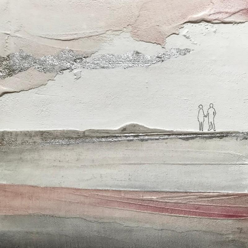 Painting IN SILENZIO by Roma Gaia | Painting Subject matter Minimalist Acrylic Sand