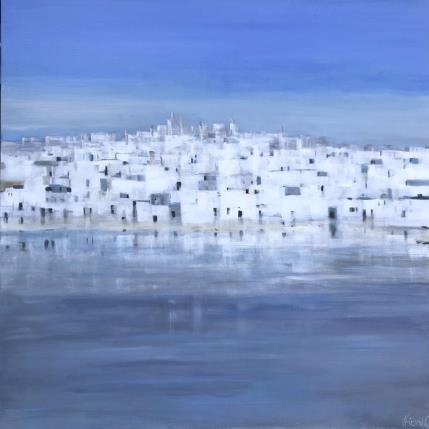 Peinture Le ciel était bleu par Fièvre Véronique | Tableau Figuratif Acrylique Marine, Nature, Paysages