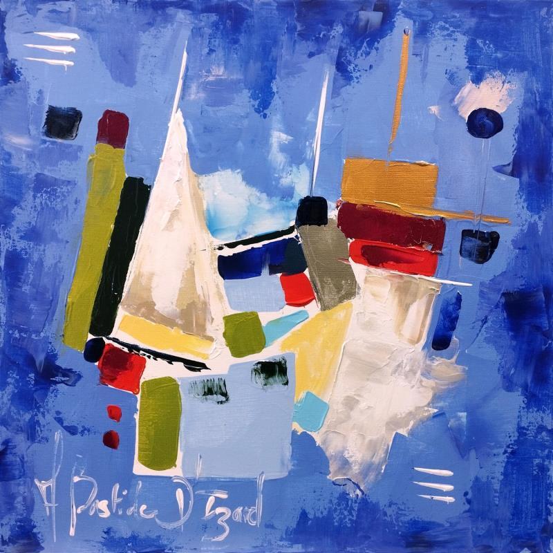 Painting Petite frajate  by Bastide d´Izard Armelle | Painting Abstract Marine Acrylic