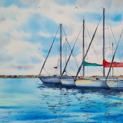 Peinture Une journée d'été par Kuprina Carle Maria | Tableau Figuratif Aquarelle