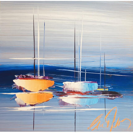 Peinture Bel été par Munsch Eric | Tableau Figuratif Acrylique, Huile Marine