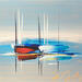 Painting Doux paysage by Munsch Eric | Painting Figurative Marine Oil Acrylic