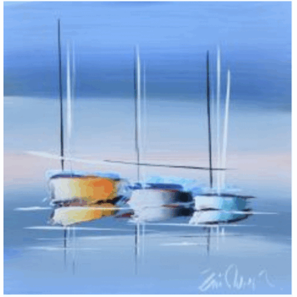 Painting Beau voyage by Munsch Eric | Painting Figurative Acrylic, Oil Marine