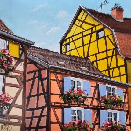 Peinture Colmar speaks to me par Rasa | Tableau Figuratif Acrylique Urbain