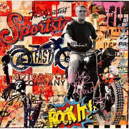 Peinture Rocksteve par Novarino Fabien | Tableau Pop-art Icones Pop