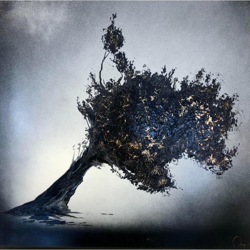 Painting Nebari by Rey Julien | Painting Figurative Gold leaf