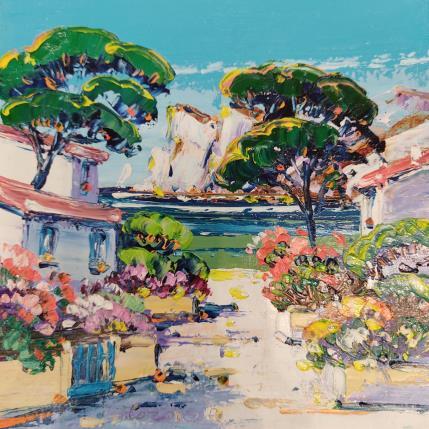 Peinture Aïoli au cabanon, Sormiou par Corbière Liisa | Tableau Figuratif Huile Paysages