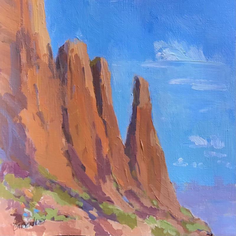 Painting Path of Tranquility by Carrillo Cindy  | Painting Figurative Landscapes Oil