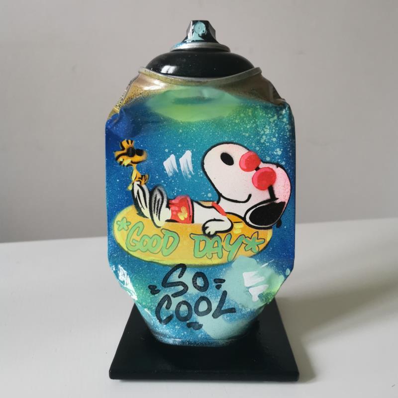 Sculpture Relax day par Lemoine Mael | Sculpture Pop-art Icones Pop Graffiti Acrylique