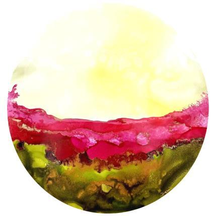 Painting F4 1722 Poésie Florale by Depaire Silvia | Painting Abstract Acrylic Landscapes, Minimalist, Still-life