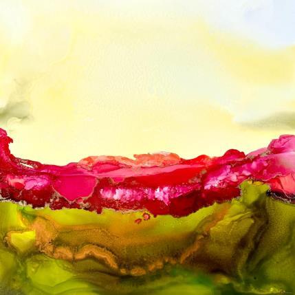 Gemälde F4 1723 Poésie Florale von Depaire Silvia | Gemälde Abstrakt Acryl Landschaften, Minimalistisch, Natur