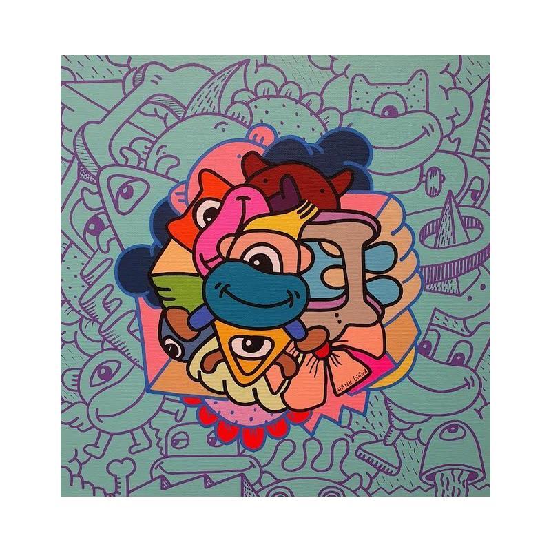 Pintura Fugazi three por Hank China | Pintura Pop art Iconos pop Acrílico Posca