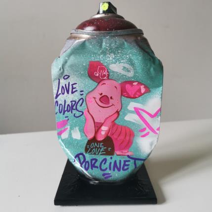 Sculpture Porcinet par Lemoine Mael | Sculpture Pop-art Acrylique, Graffiti Icones Pop