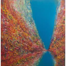 Painting ville du sud by Levesque Emmanuelle | Painting  Oil