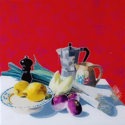 Peinture Retour de marché par Auriol Philippe | Tableau Figuratif Acrylique, Plexiglas, Posca Natures mortes