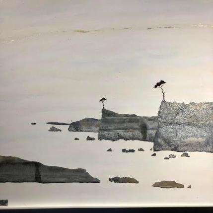 Gemälde Le vent se lève  von Lemonnier  | Gemälde Materialismus Acryl, Zinc Landschaften