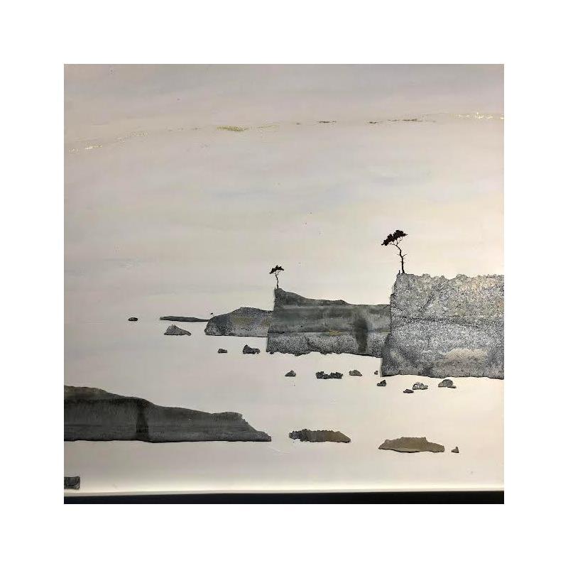 Gemälde Le vent se lève  von Lemonnier  | Gemälde Materialismus Landschaften Acryl Zinc