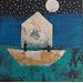 Painting Barco casa by Arias Parera Almudena | Painting Naive art Acrylic Gluing