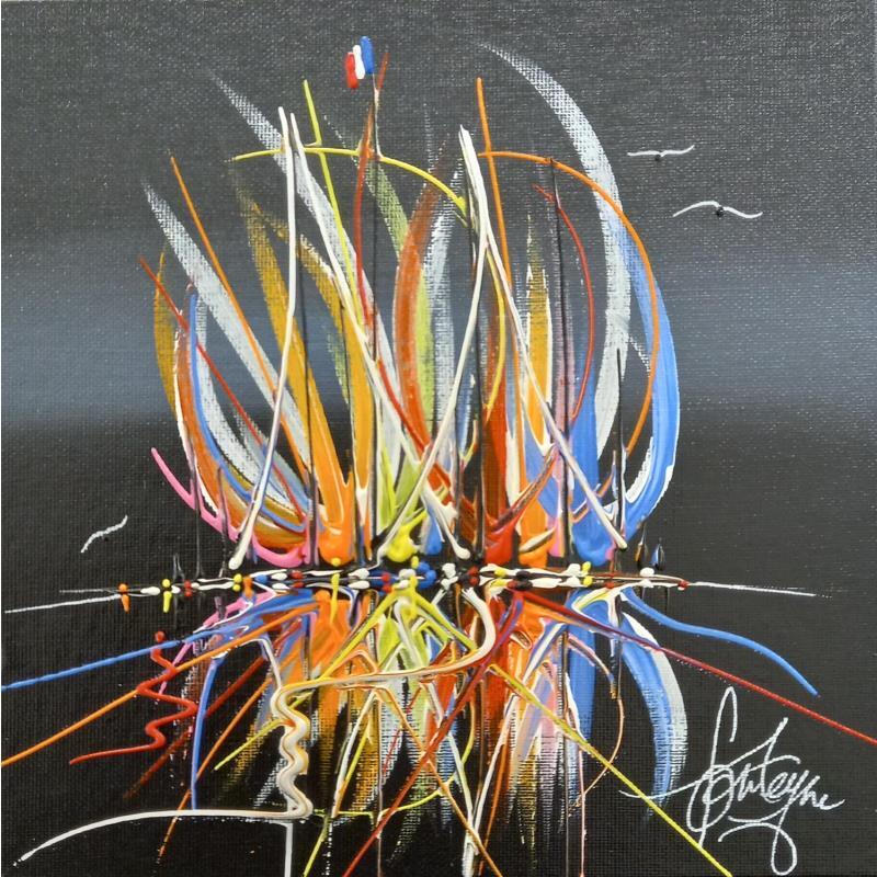 Peinture Majestueux cette nuit par Fonteyne David | Tableau Figuratif Marine Acrylique