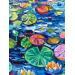 Painting Water lilies reflections by Georgieva Vanya | Painting Figurative Landscapes Oil
