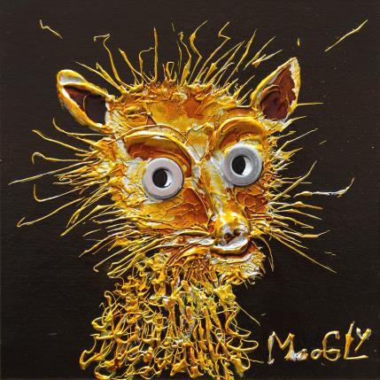 Peinture Serenius par Moogly | Tableau Art Singulier Acrylique, Carton, Pigments, Résine Animaux