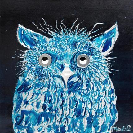 Peinture Introspectus par Moogly | Tableau Art Singulier Acrylique, Carton, Pigments, Résine Animaux
