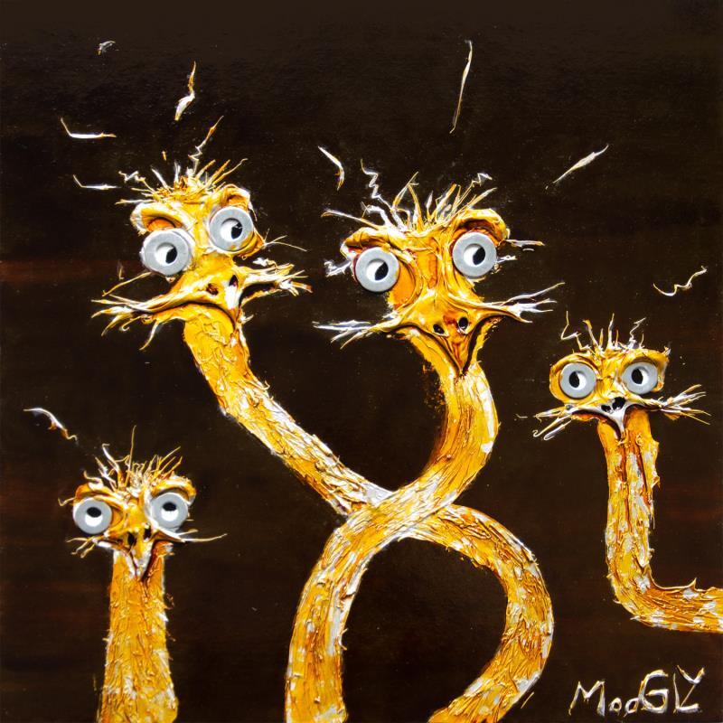 Pintura Délatius por Moogly | Pintura Arte bruto Animales Acrílico Resina Pigmentos