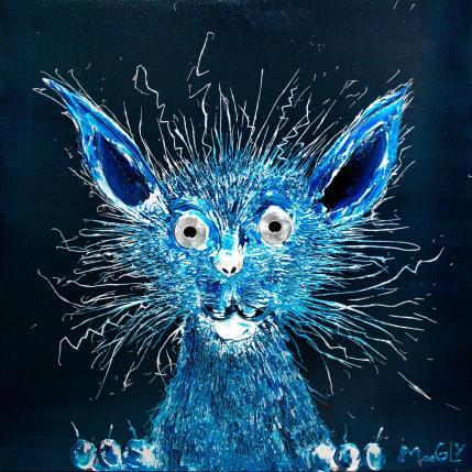 Peinture Pilositus par Moogly | Tableau Art Singulier Acrylique, Carton, Pigments, Résine Animaux
