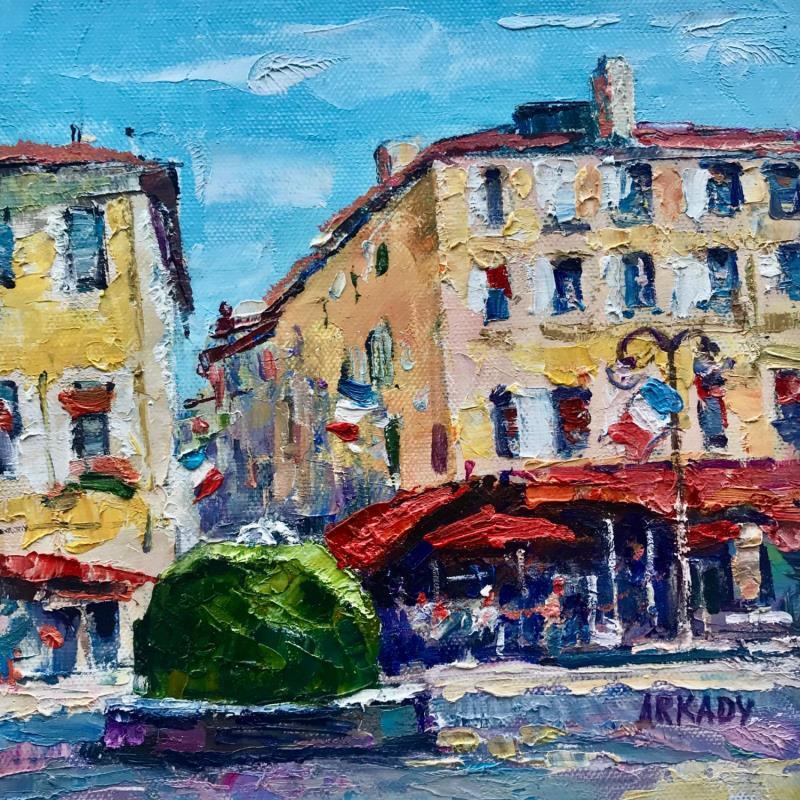 Peinture La Fontaine moussue, cours Mirabeau par Arkady | Tableau Figuratif Huile