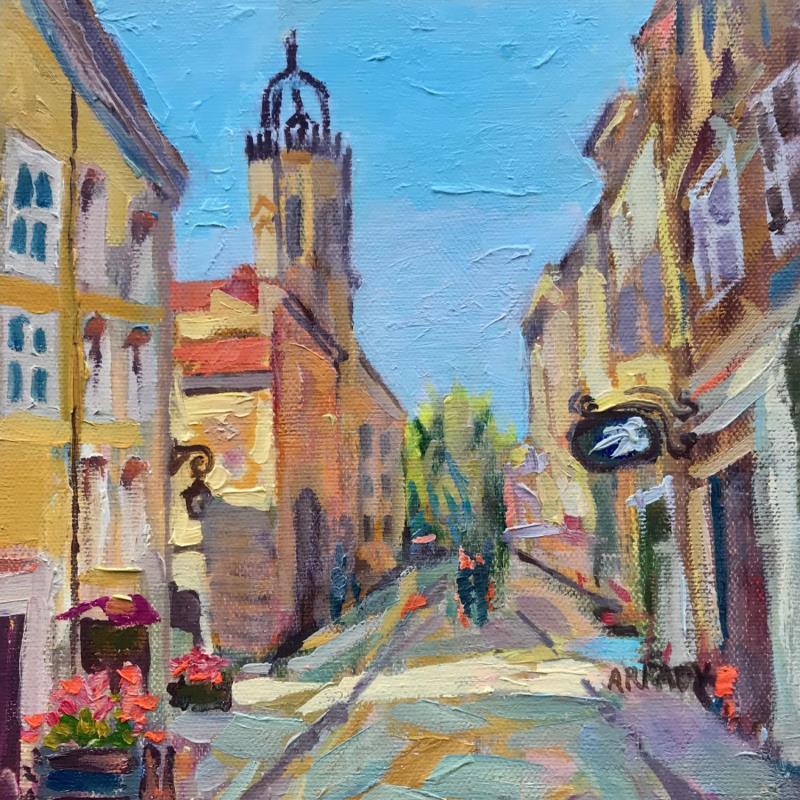 Peinture Rue Espariat par Arkady | Tableau Figuratif Huile