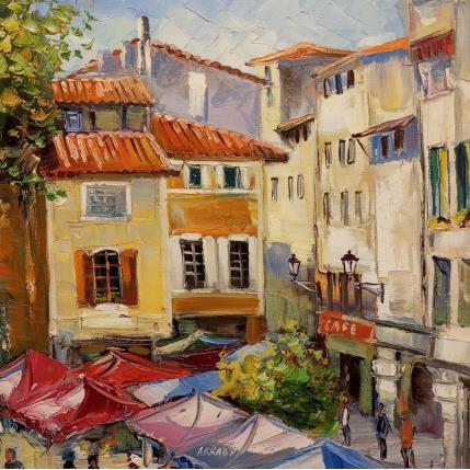 Peinture Isle-sur-la-Sorgue par Arkady | Tableau Figuratif Huile