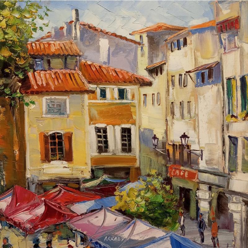 Peinture Isle-sur-la-Sorgue par Arkady | Tableau Figuratif Huile