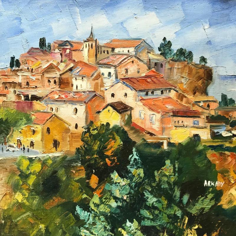 Painting Village en Provence by Arkady | Painting Figurative Oil