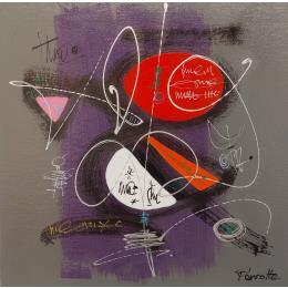 Painting MIOU by Perrotte | Painting Raw art Acrylic