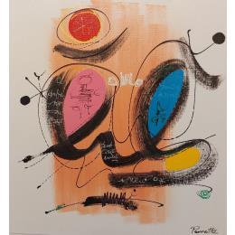 Peinture FLY par Perrotte | Tableau Art Singulier Acrylique