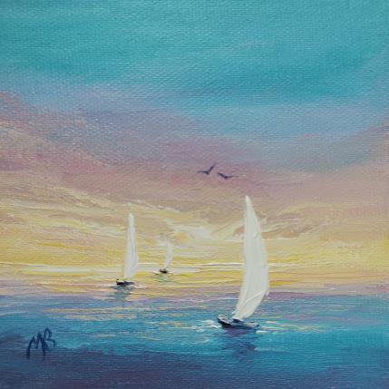 Painting Liberté estivale by Blandin Magali | Painting Figurative Oil Landscapes