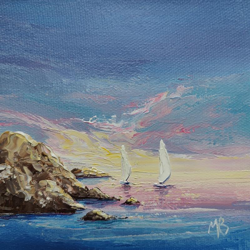 Painting Après l'orage by Blandin Magali | Painting Figurative Landscapes Oil