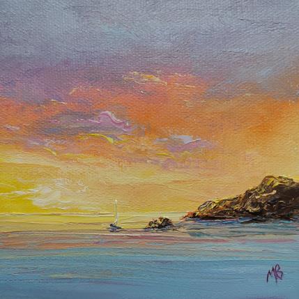 Painting Fugue en mer by Blandin Magali | Painting Figurative Oil Landscapes