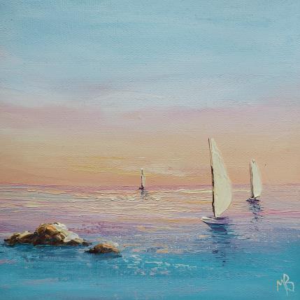 Peinture Douceur Méditerranéenne par Blandin Magali | Tableau Figuratif Huile Paysages