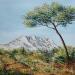 Painting En pleine garrigue by Blandin Magali | Painting Figurative Landscapes Oil