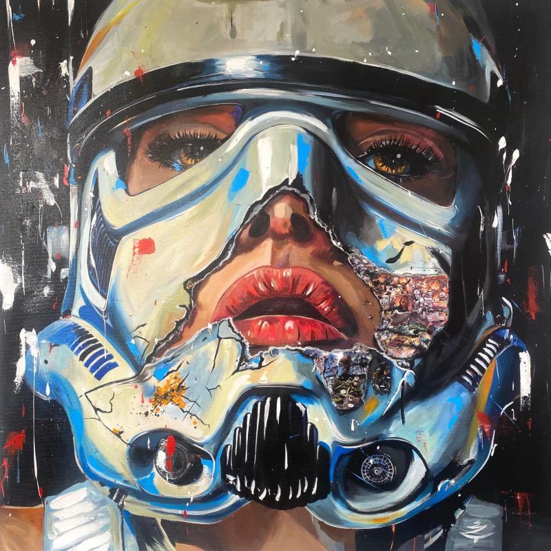 Peinture Storm Girl par Caizergues Noël  | Tableau