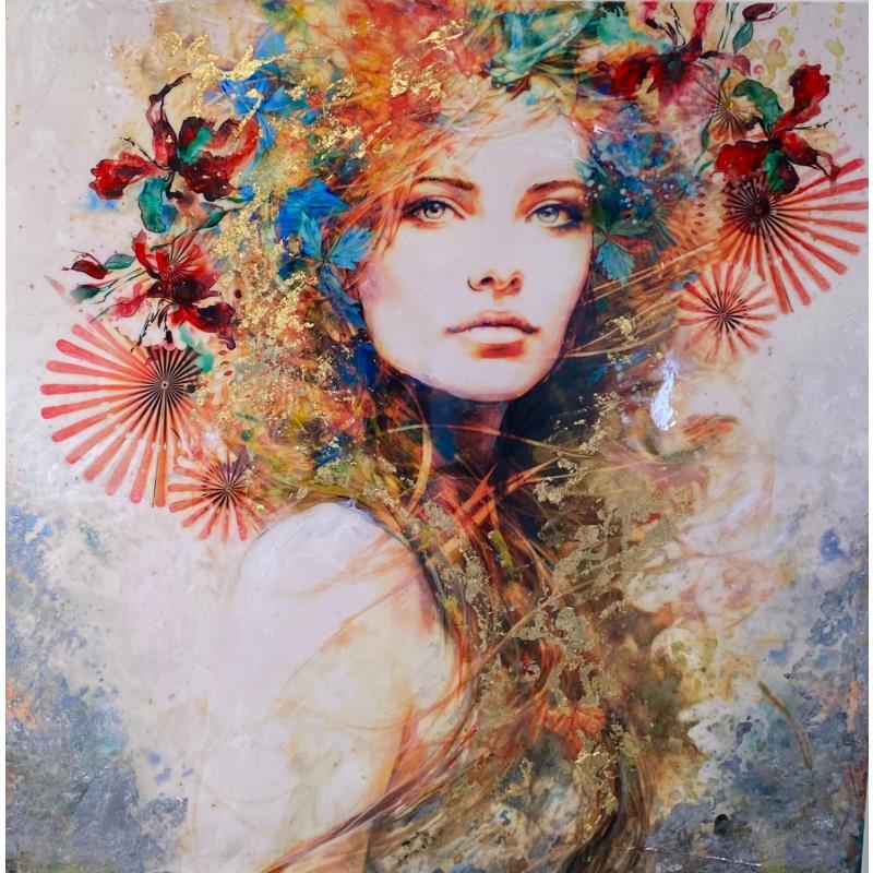Peinture Marina y su feminidad par Bofill Laura | Tableau Figuratif Portraits Acrylique Résine