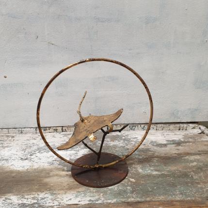 Sculpture baby raie par Eres Nicolas | Sculpture Figuratif Métal Animaux